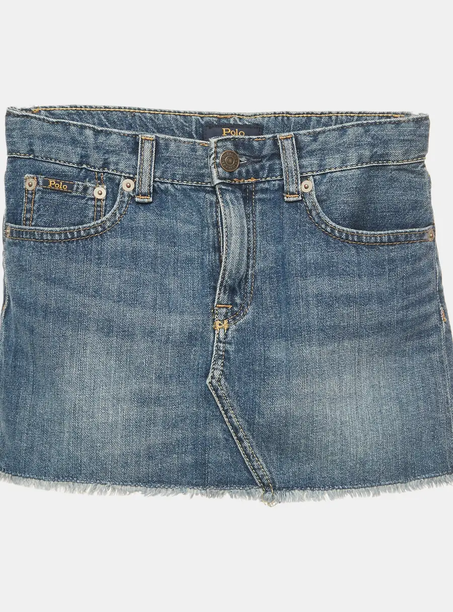 Polo Ralph Lauren Kids Blue Denim Mini Skirt 8Yrs