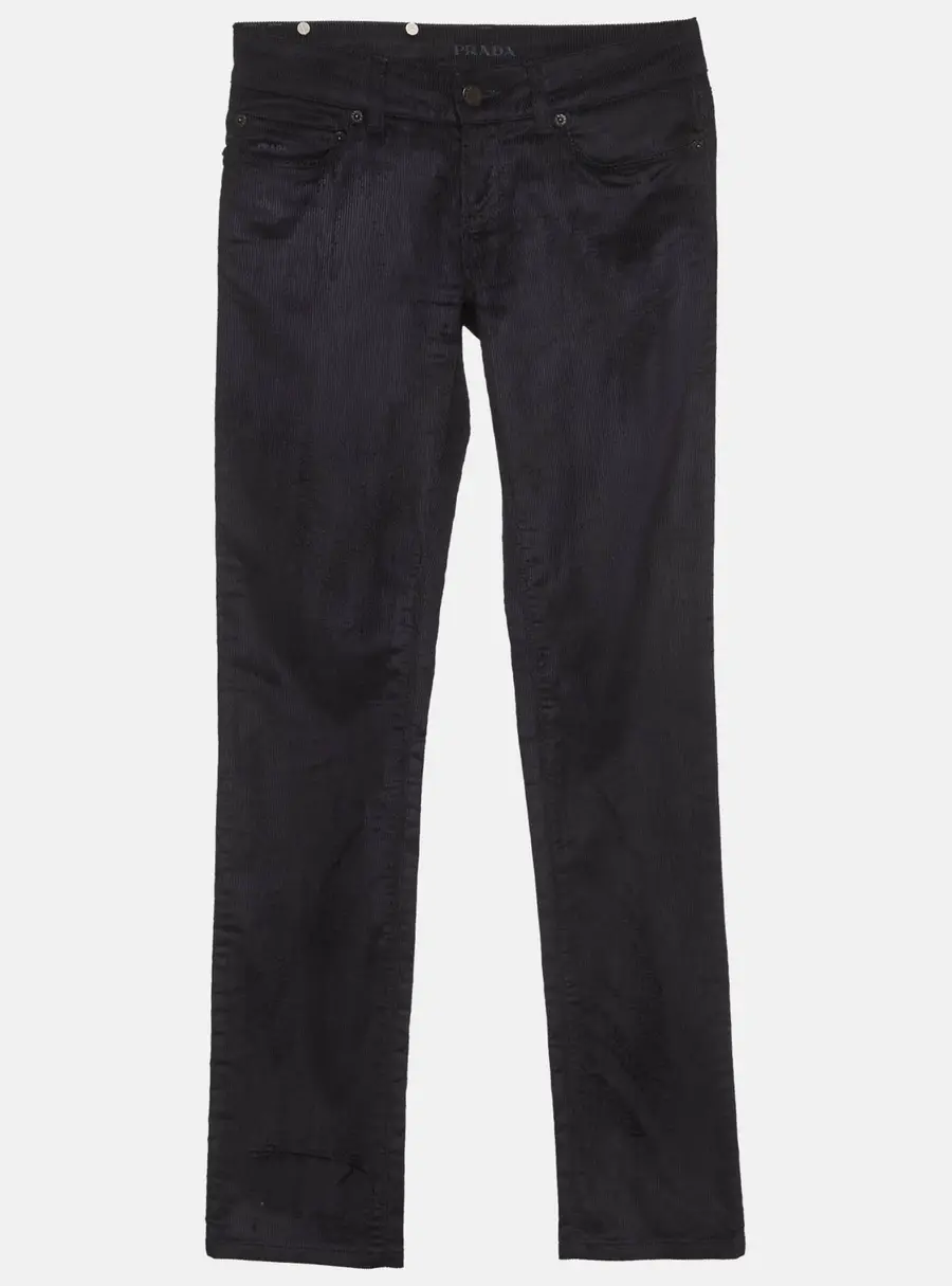 Prada Kids Navy Blue Corduroy Jeans 12 Yrs/Waist 28"