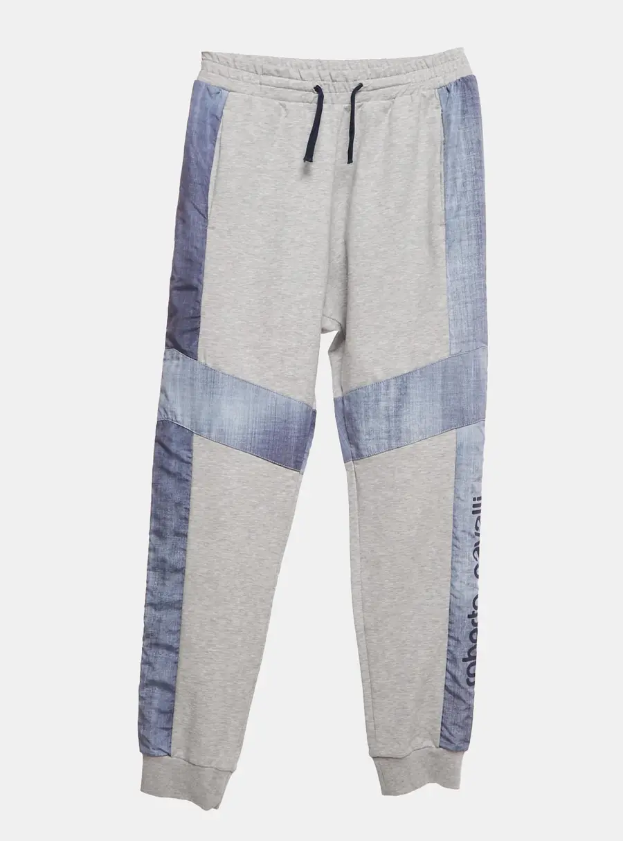 Roberto Cavalli Junior Grey Jersey Jogger Pants L/(16-18 Yrs)
