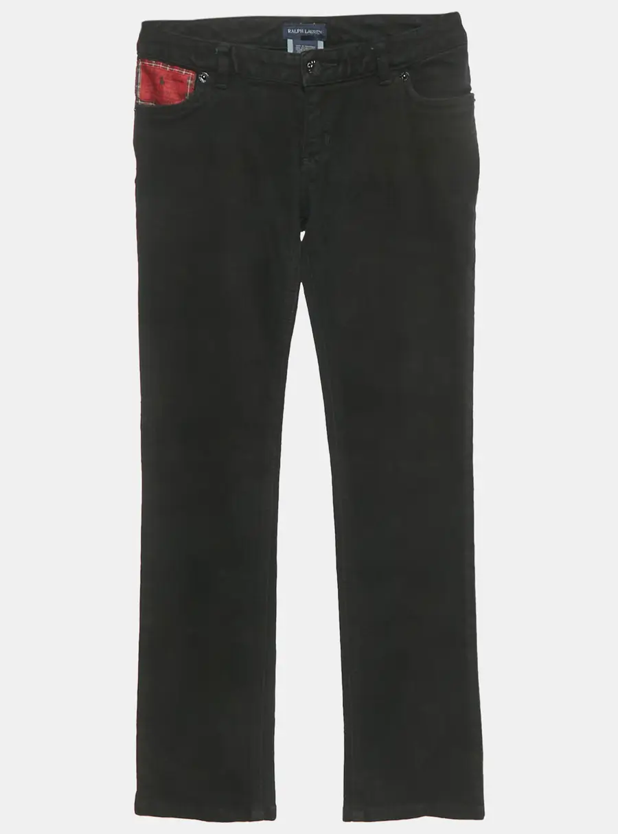 Ralph Lauren Black Denim Skinny Jeans 8 Yrs Waist 23"