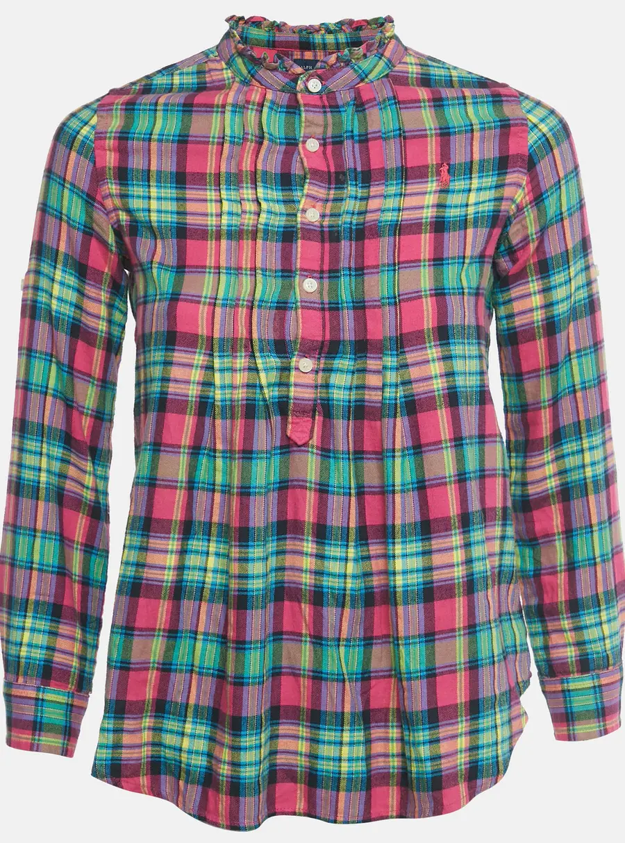 Ralph Lauren Kids Pink Checks Cotton Tunic 12Yrs