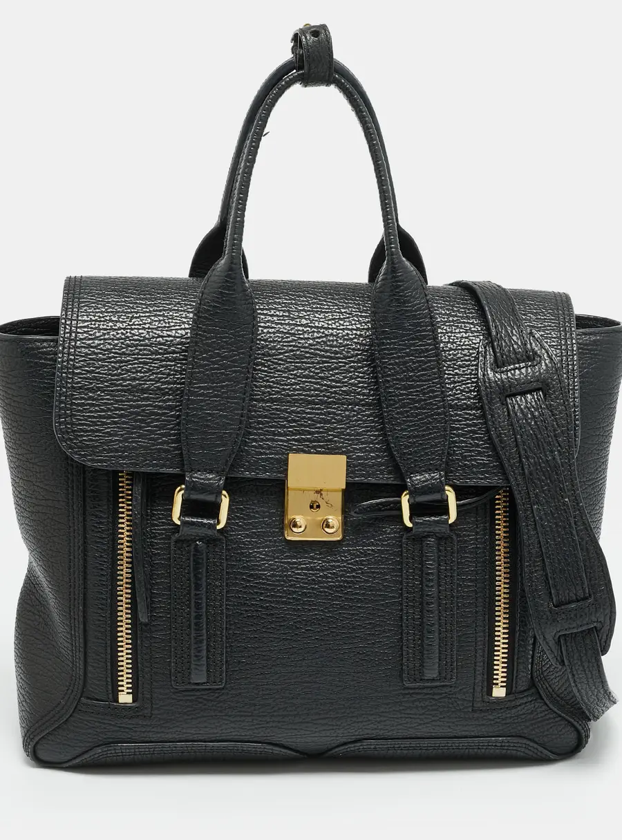 3.1 Phillip Lim Pashli Medium Black Leather Satchel