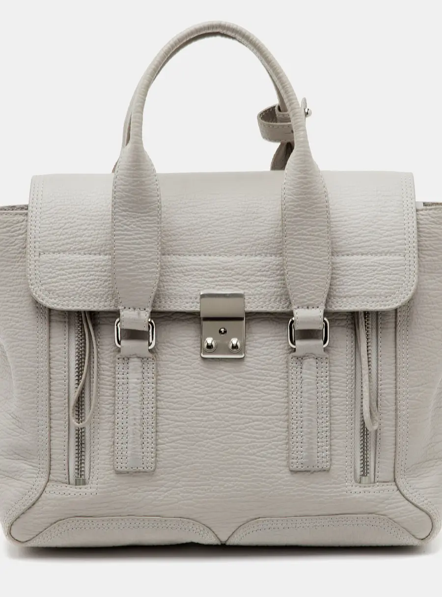 3.1 Phillip Lim Pashli Medium Grey Leather Satchel