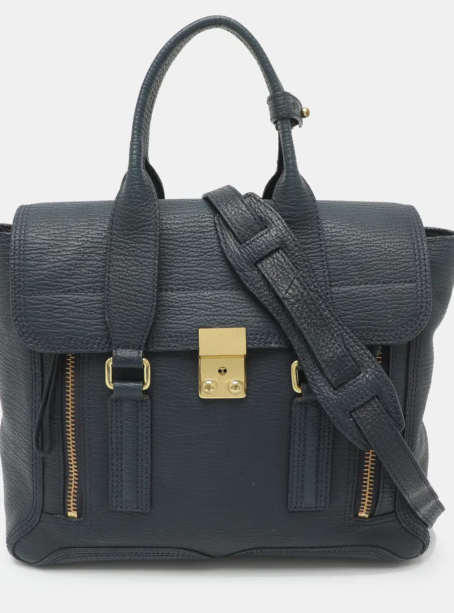 3.1 Phillip Lim Pashli Medium Blue Leather Satchel
