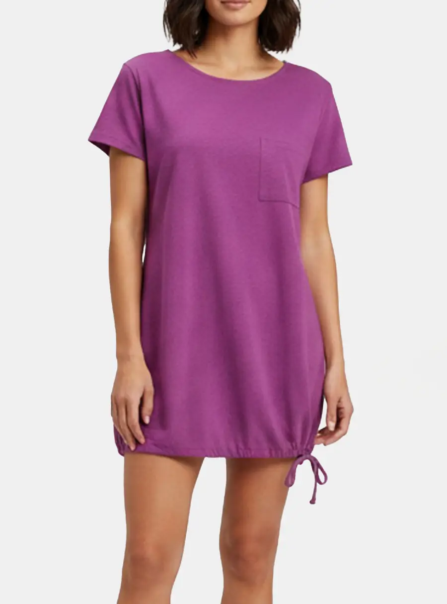 Marina Sport by Marina Rinaldi Purple Jersey Short Sleeve Top L