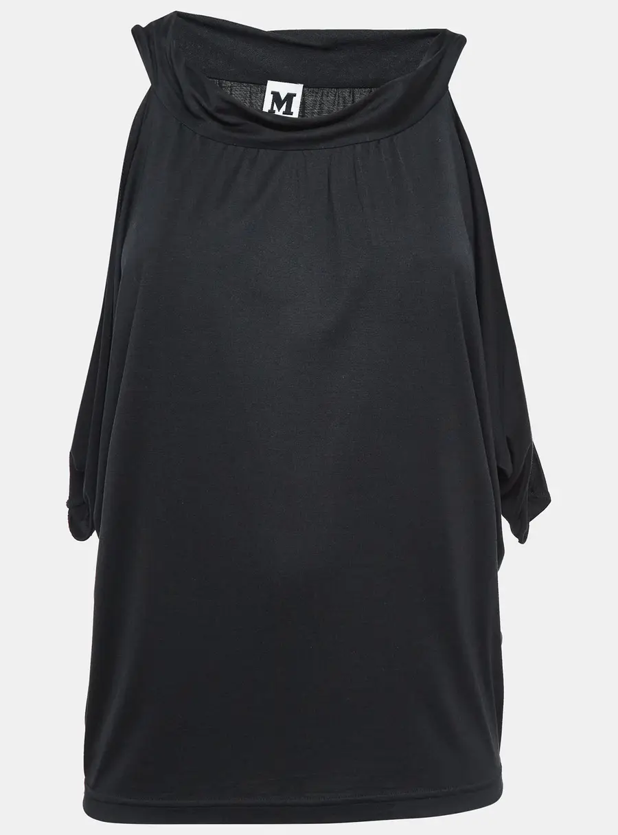 M Missoni Black Jersey Sleeveless Blouse S
