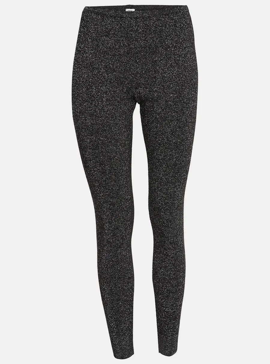 M Missoni Black Lurex Knit Leggings M