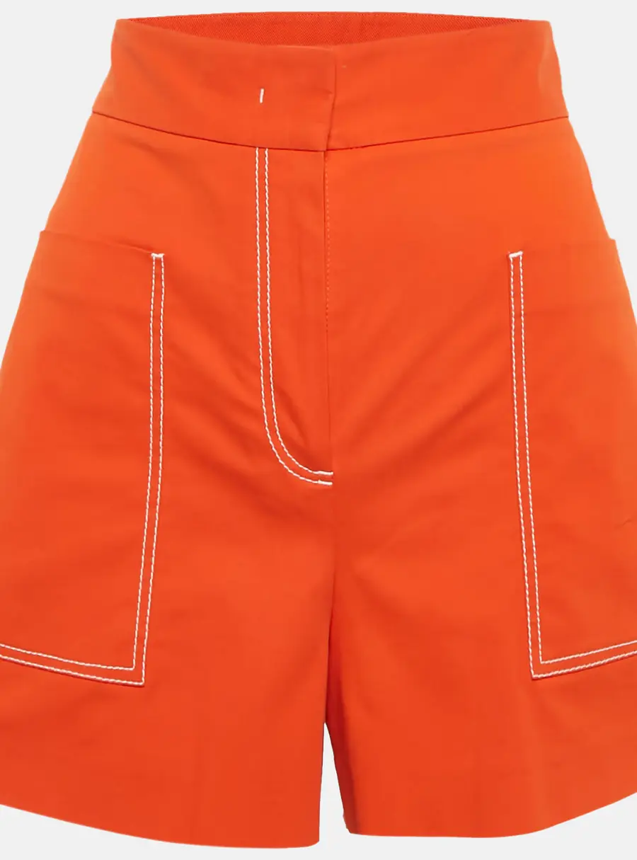 M Missoni Orange Cotton Pocket Detail Shorts S