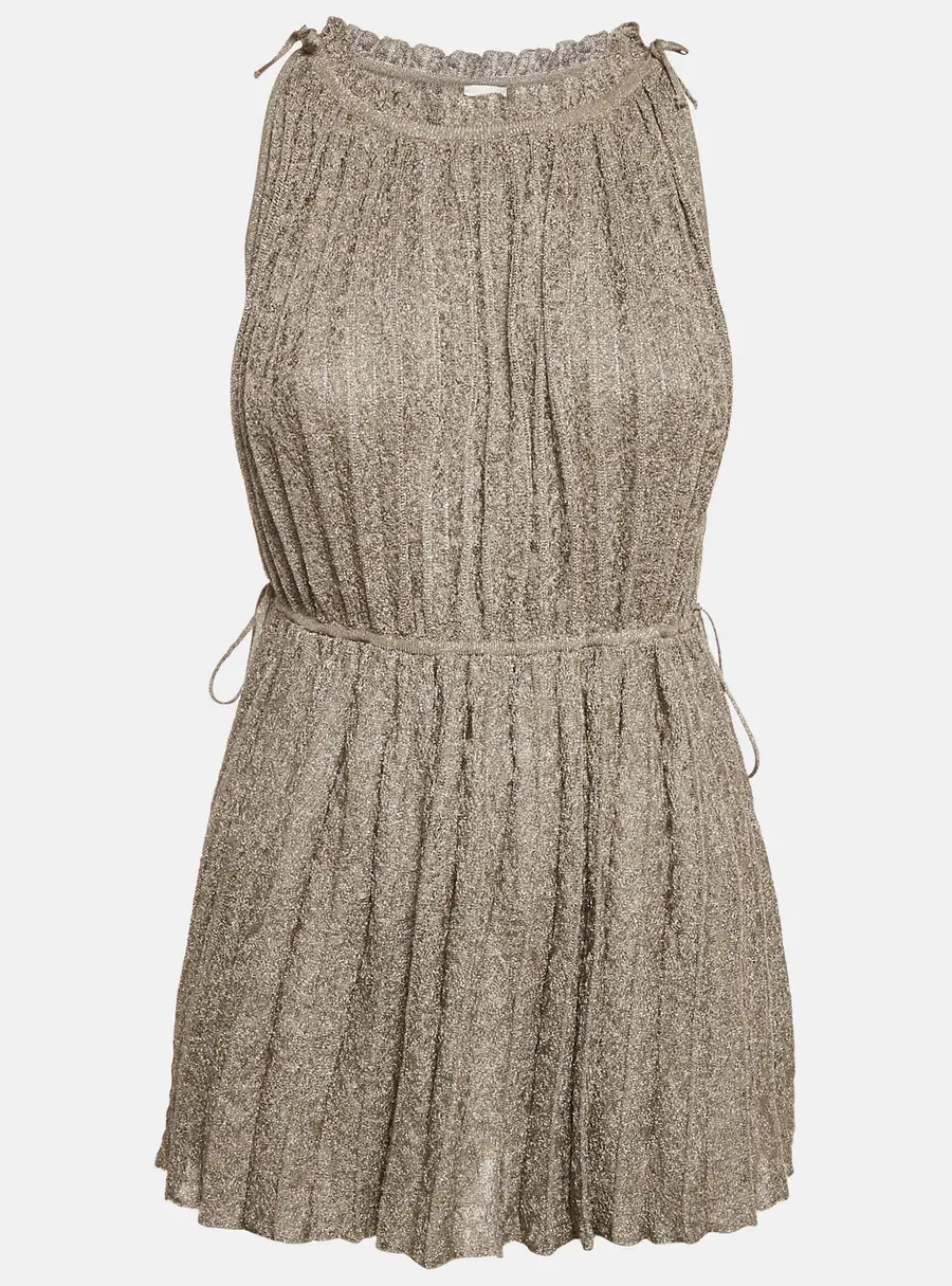 M Missoni Metallic Lurex Knit Sleeveless Top L