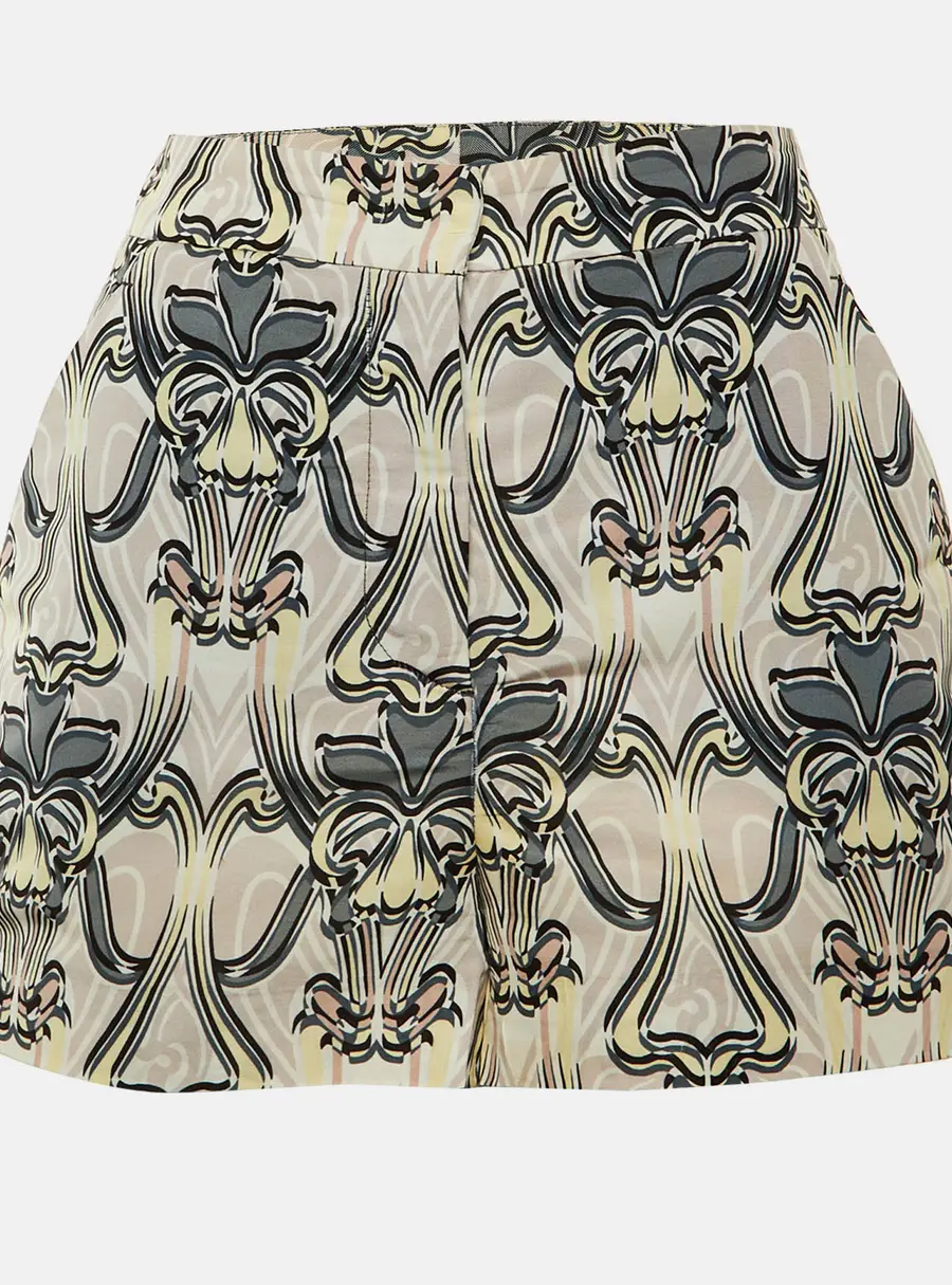 M Missoni Beige Printed Synthetic Shorts M