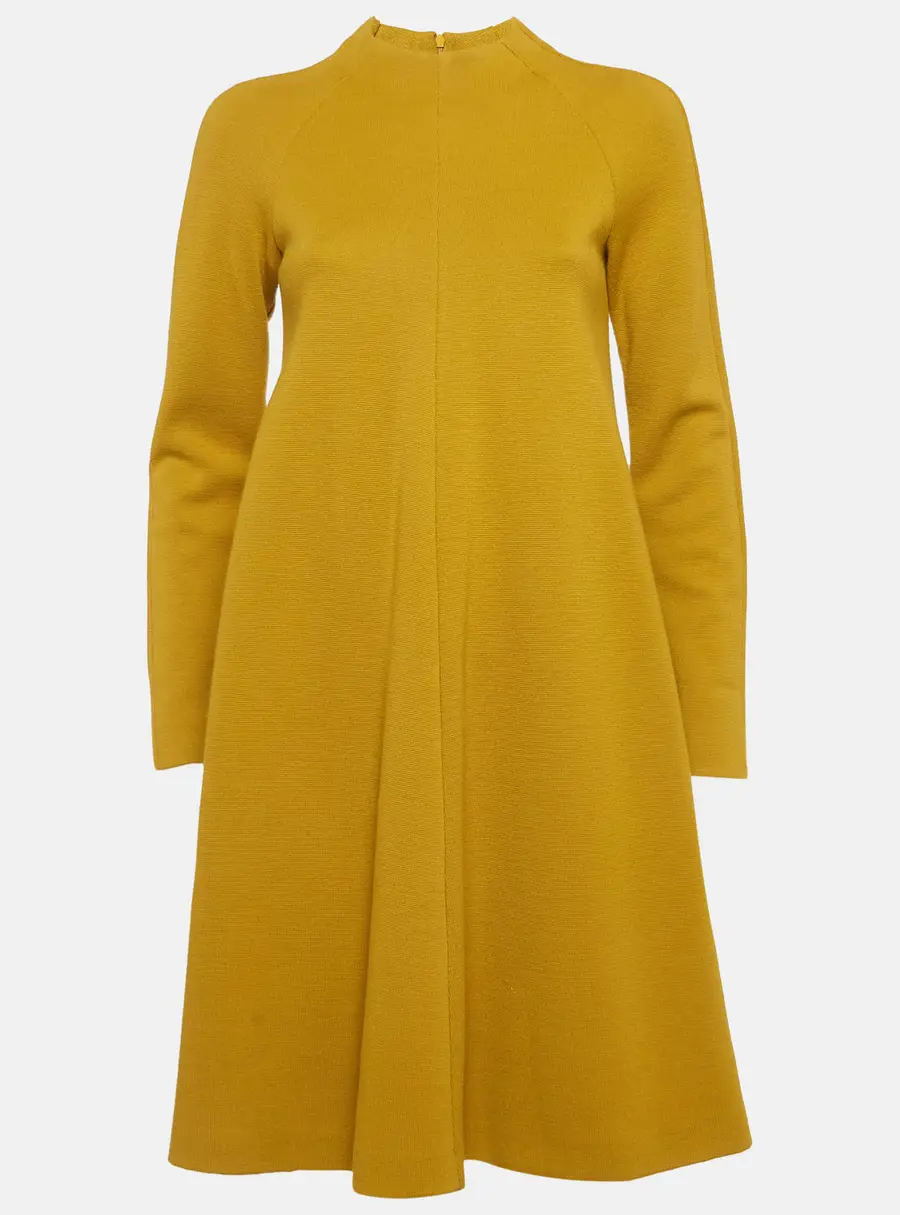 M Missoni Yellow Acrylic and Wool Short Dress M
