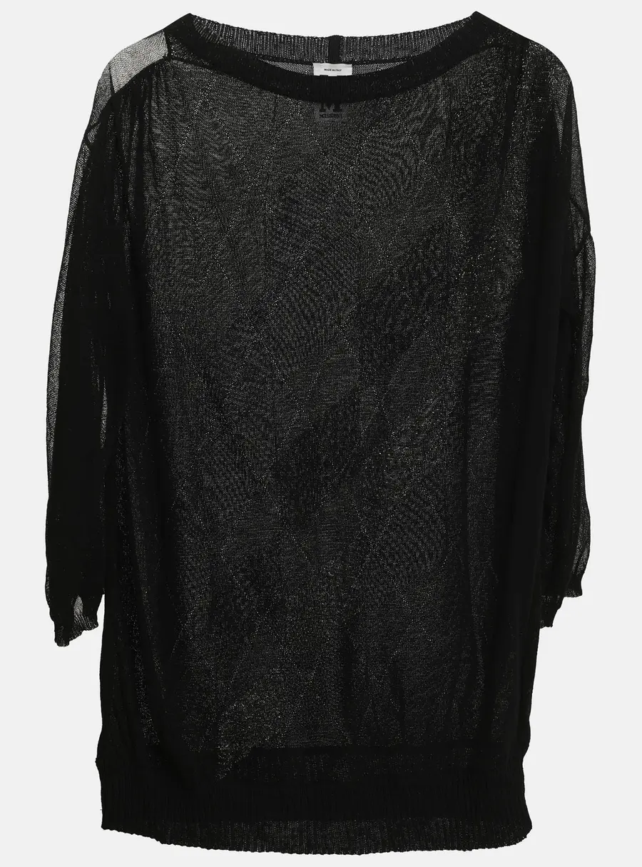 M Missoni Black Knit Sweater M