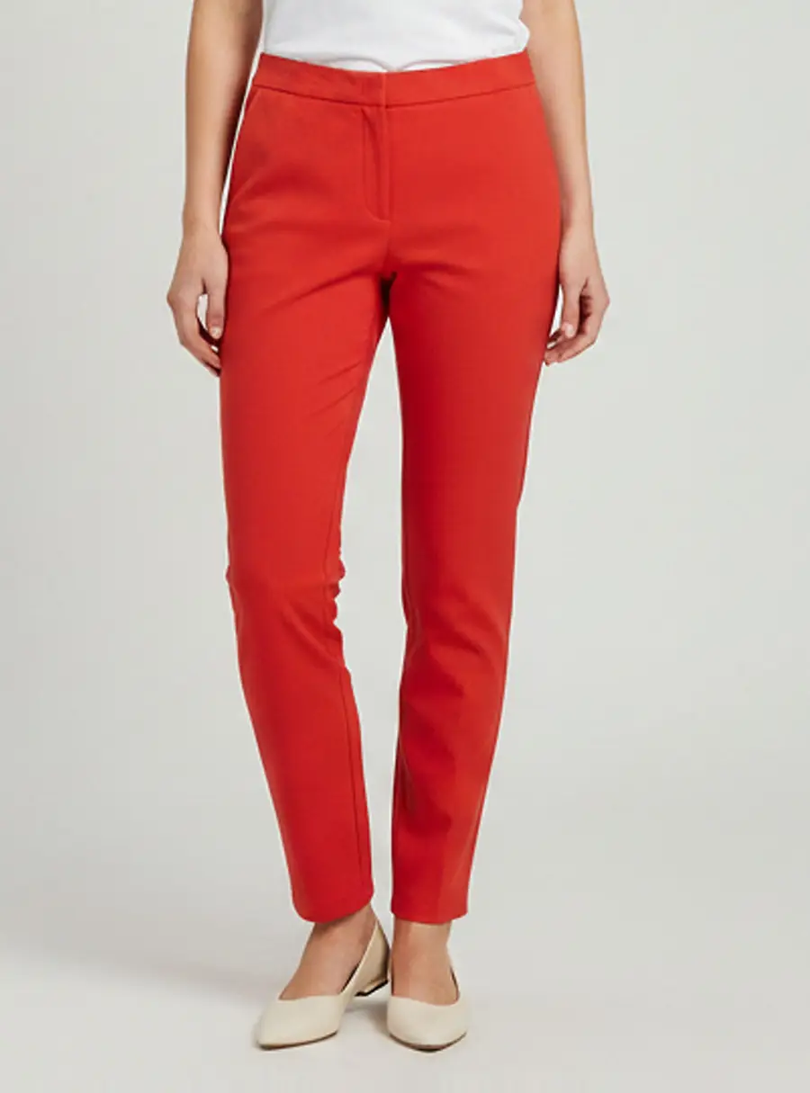 M Missoni Orange Stretch Satin Trousers M