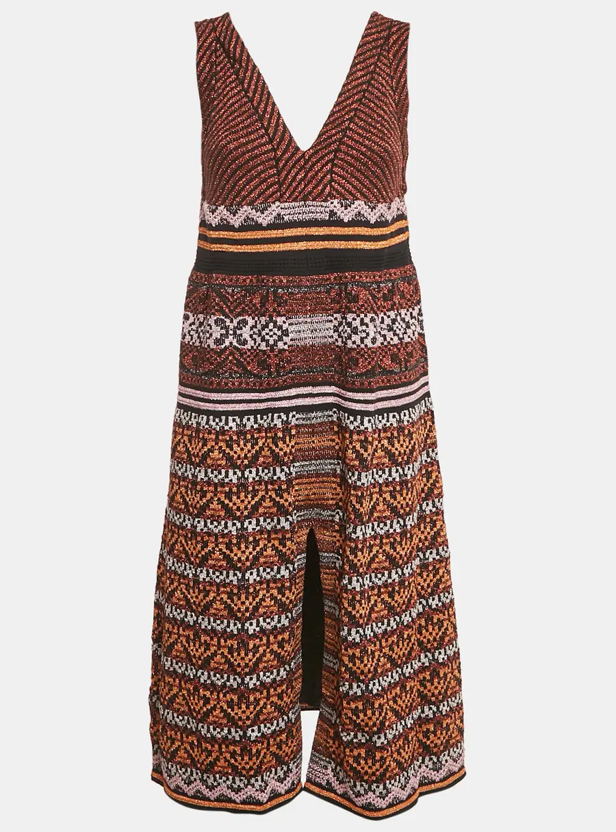 M Missoni Metallic Lurex Knit Sleeveless Dress M