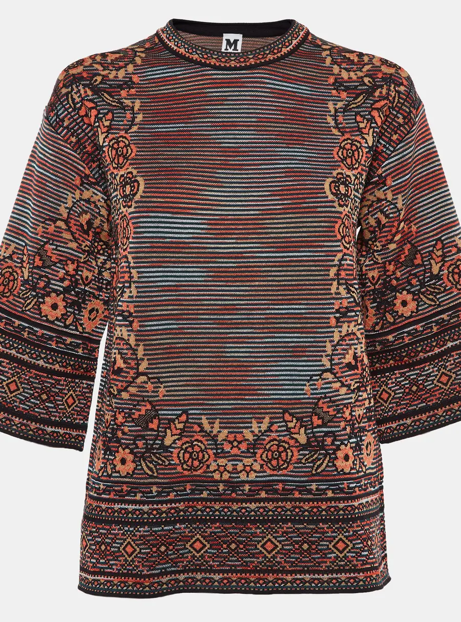M Missoni Multicolor Patterned Knit Top M