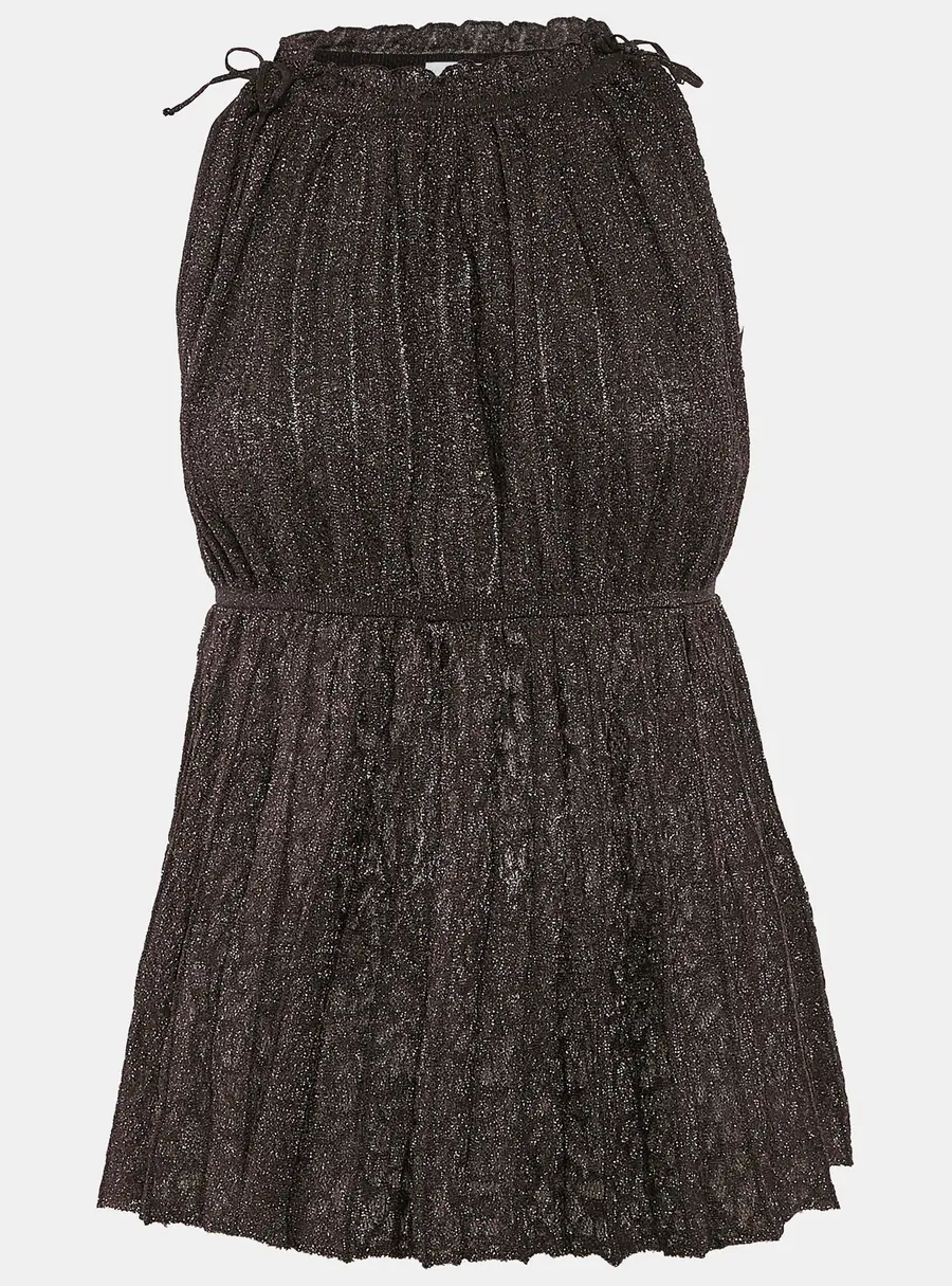 M Missoni Purple Lurex Knit Sleeveless Tunic Top L