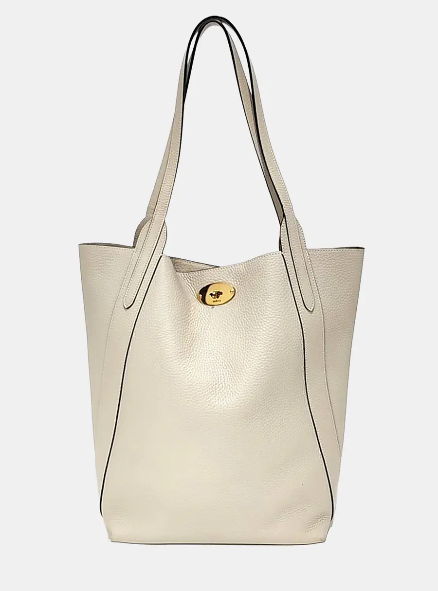 Mulberry Beige Leather North South Bayswater Tote Bag