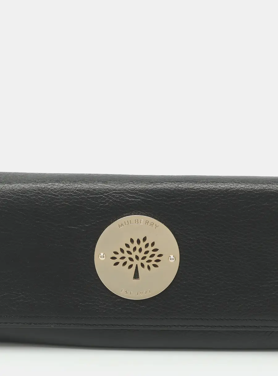 Mulberry Daria Black Leather Continental Wallet