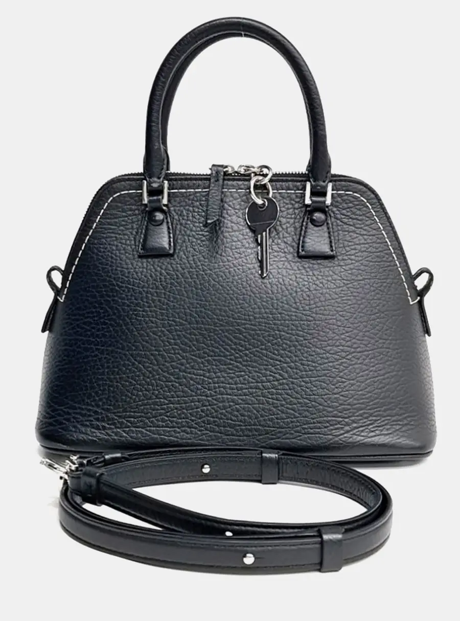 Maison Martin Margiela Black Leather 5AC Bag