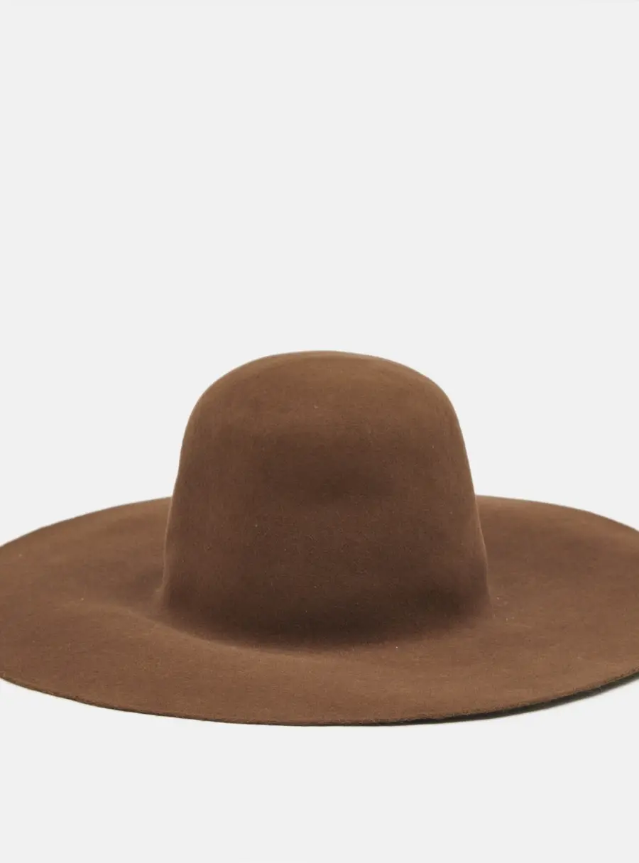Maison Michel Paris Dusty Beige Felt Trent Hat M