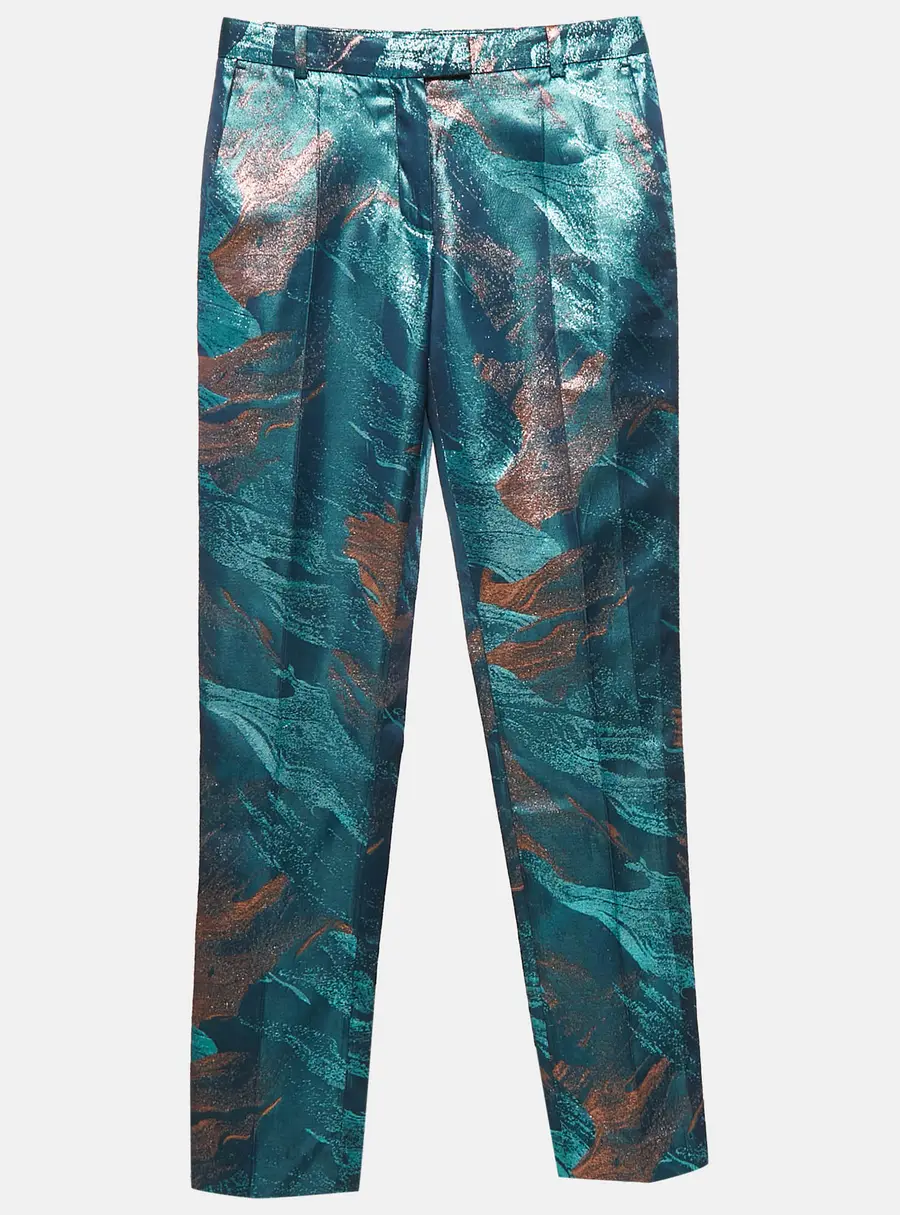 Maje Multicolor Lurex Trousers XS
