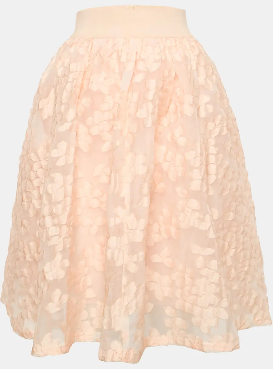 Maje Light Orange/Peach Fil Coupe Joshua Rose Short Skirt L