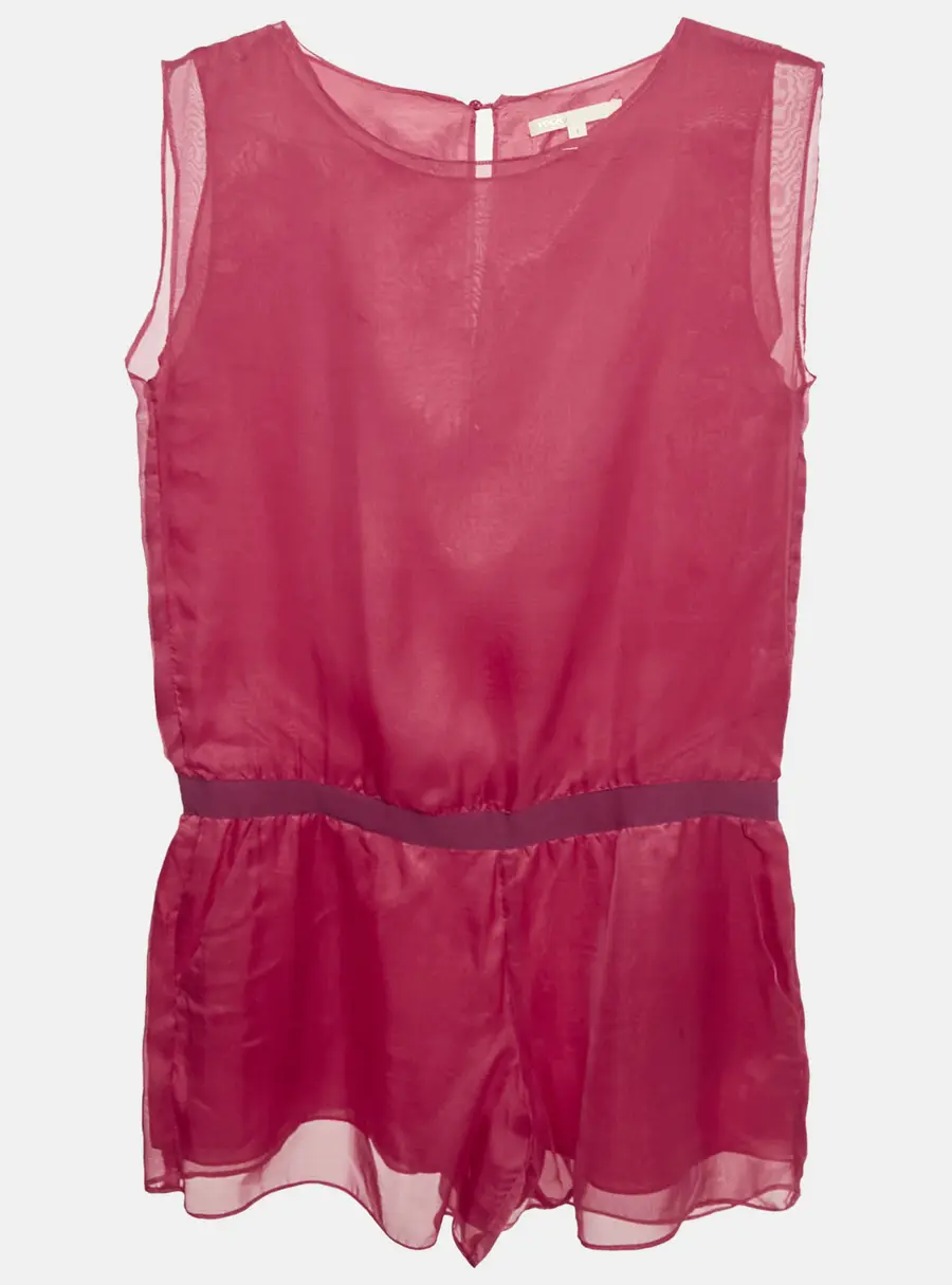 Maje Pink Silk Playsuit S