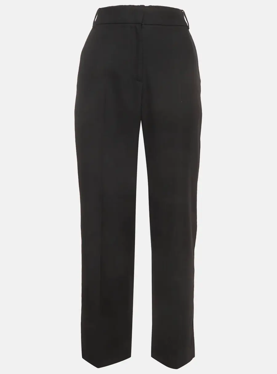 Maje Black Gabardine Loose Fit Suit Trousers M