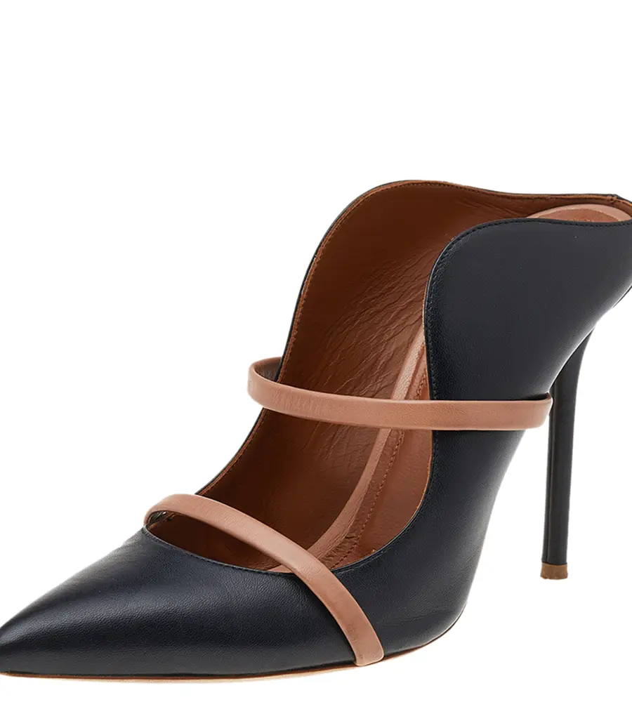 Malone Souliers Black/Beige Leather Maureen Sandals Size 38