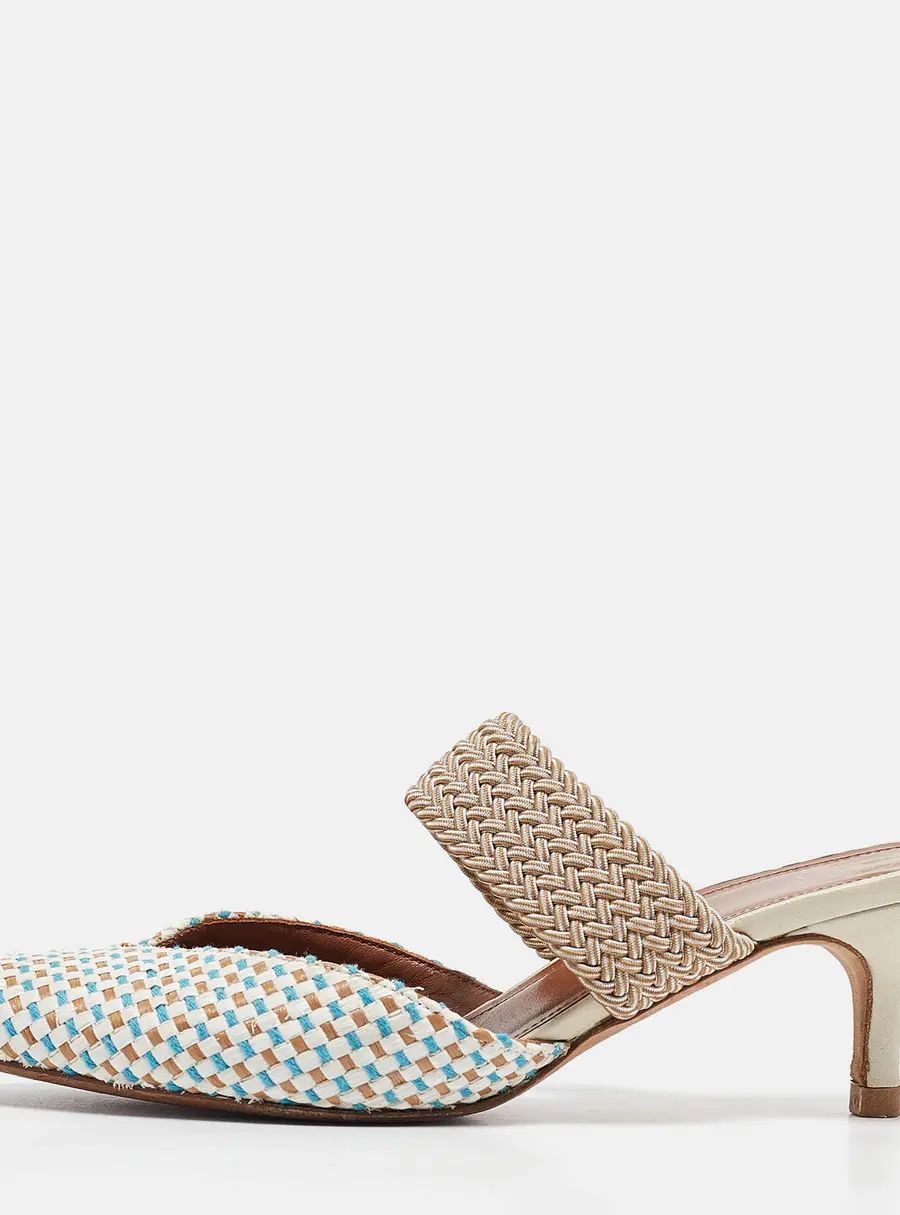 Malone Souliers Multicolor Raffia Maisie Mules Size 36