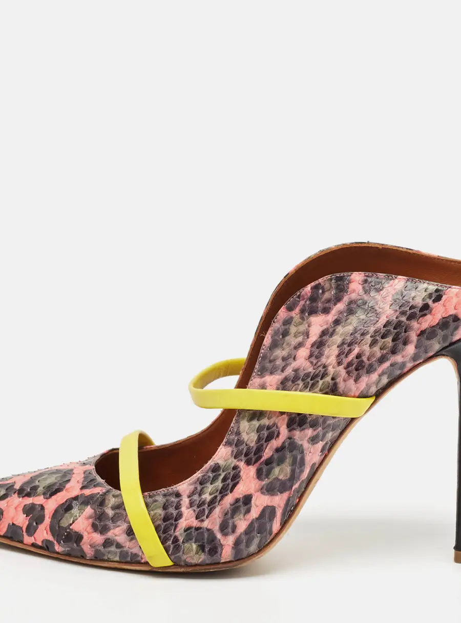 Malone Souliers Multicolor Python Leather Maureen Pumps Size 41