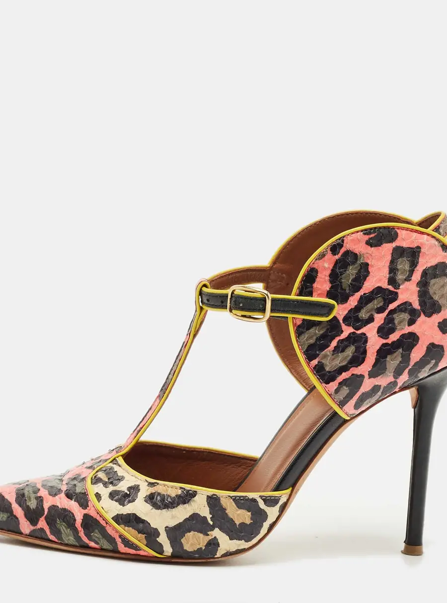 Malone Souliers Multicolor Python Leather Imogen Pumps Size 37