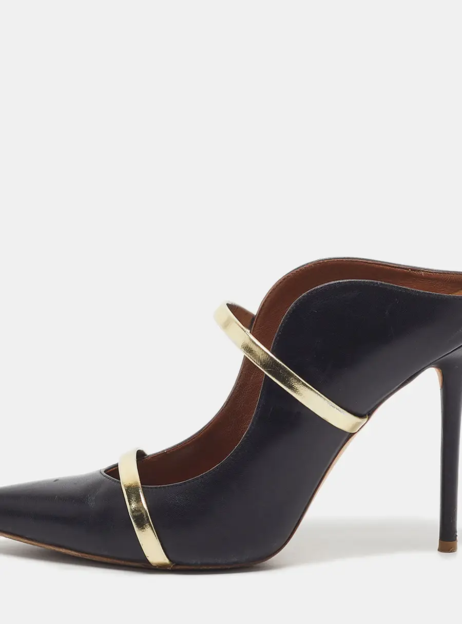 Malone Souliers Maureen Size 40 Black Leather Mules