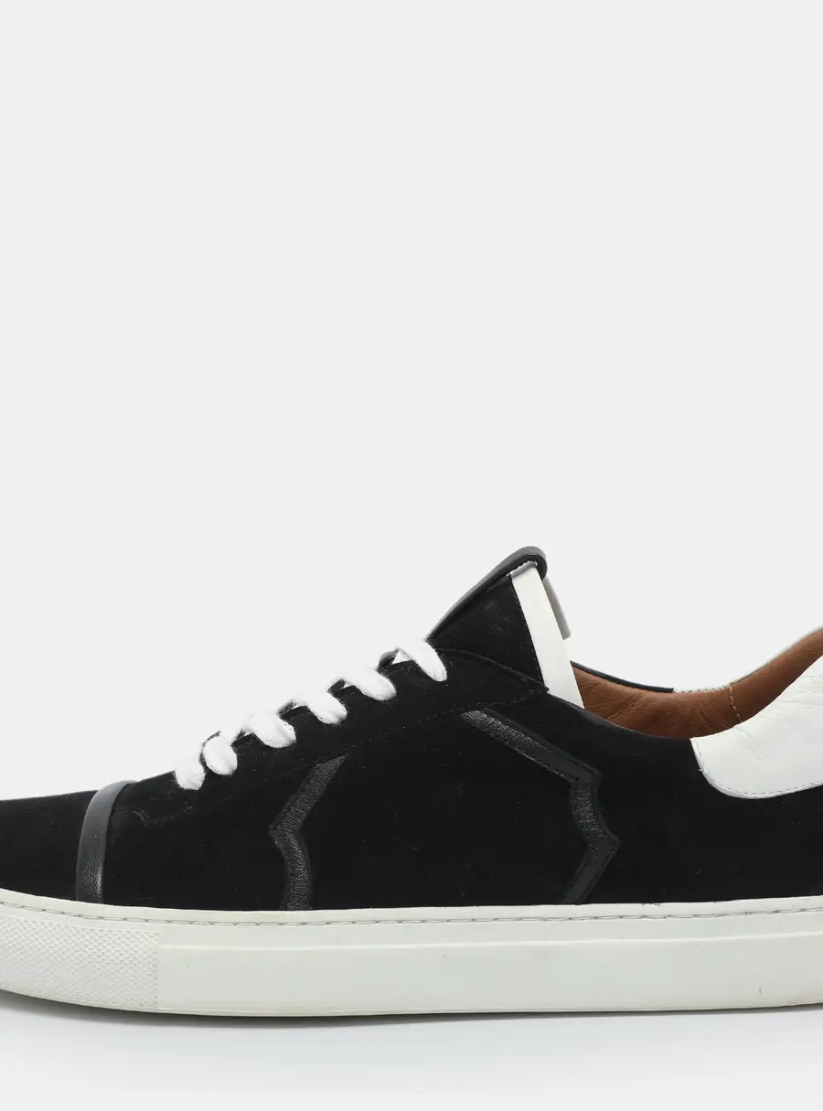 Malone Souliers Musa Size 41 Black Suede Low Top Sneakers