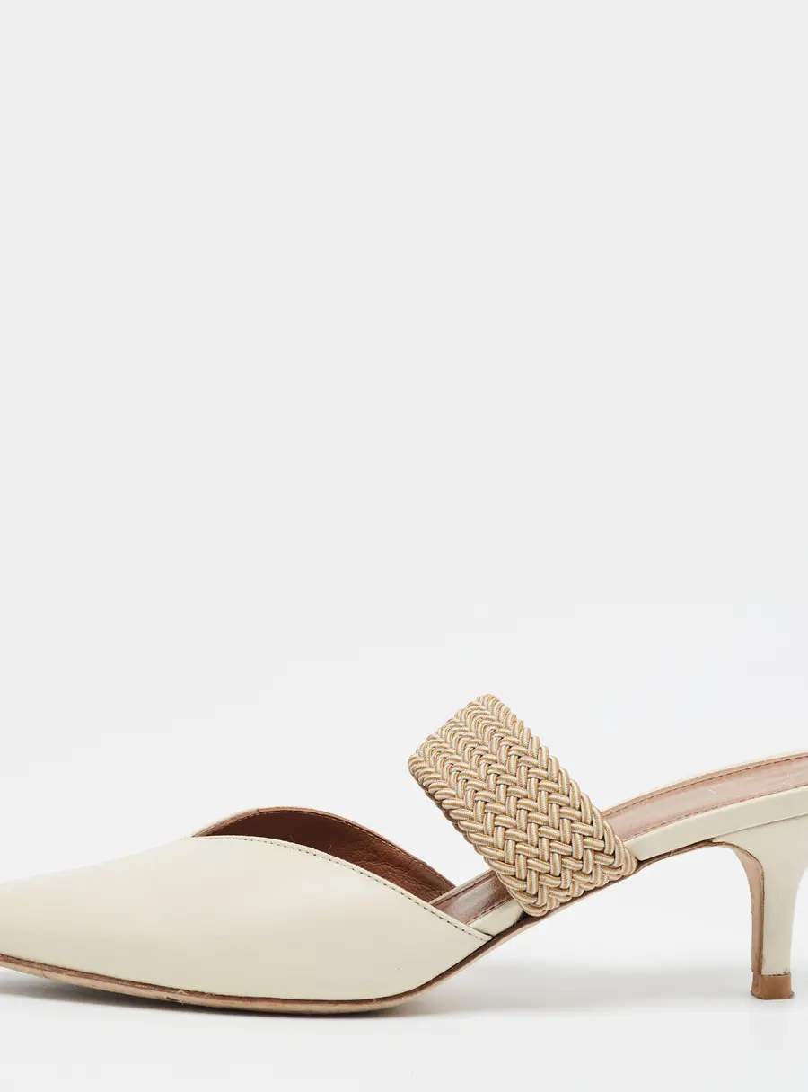 Malone Souliers Maisie Size 39 Cream Leather Mules
