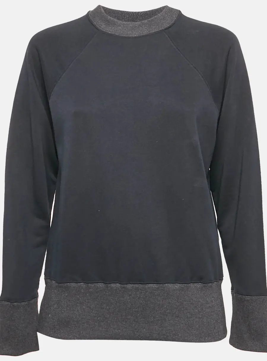 Marni Navy Blue Cotton Crew Neck Long Sleeve Sweatshirt S