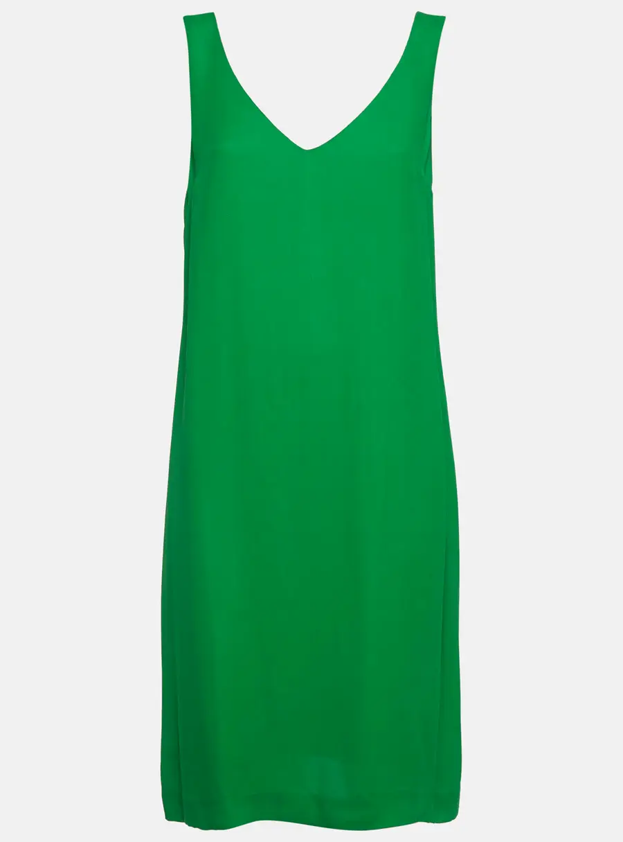 Marni Green Crepe Sleeveless Mini Dress M
