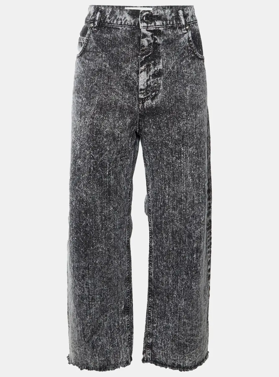 Marni Grey Washed Denim Straight Fit Jeans L/Waist 37"
