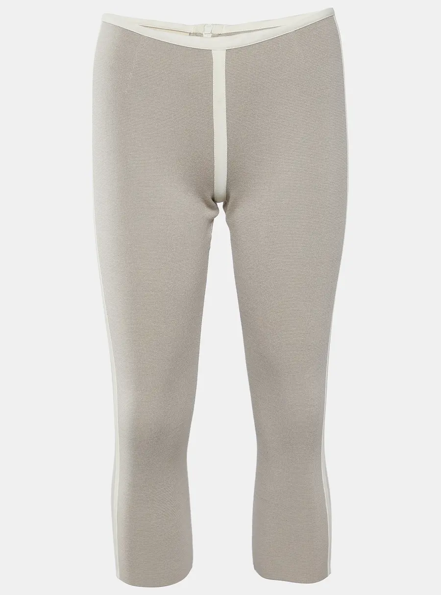 Marni Beige Cotton Knit Capri Pants S