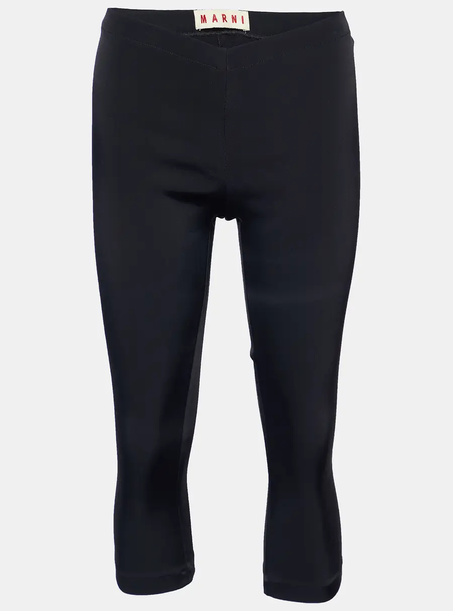Marni Black Knit Cropped Leggings S