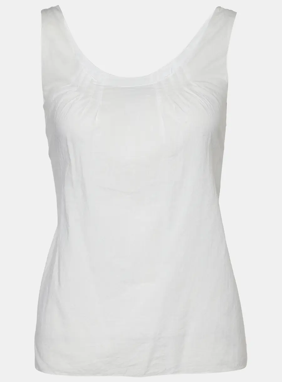 Marni White Cotton Sleeveless Top M