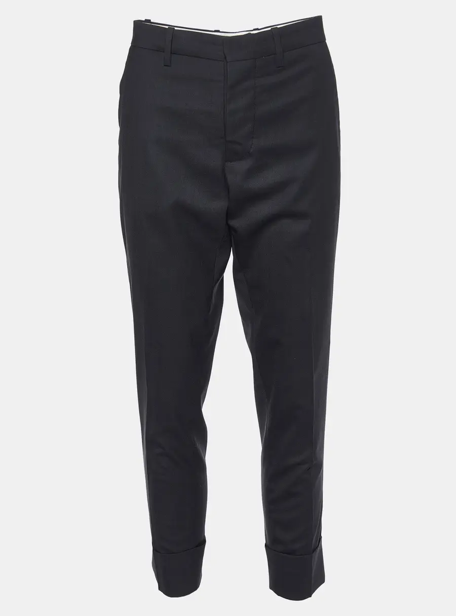 Marni Black Wool Tailored Trousers S