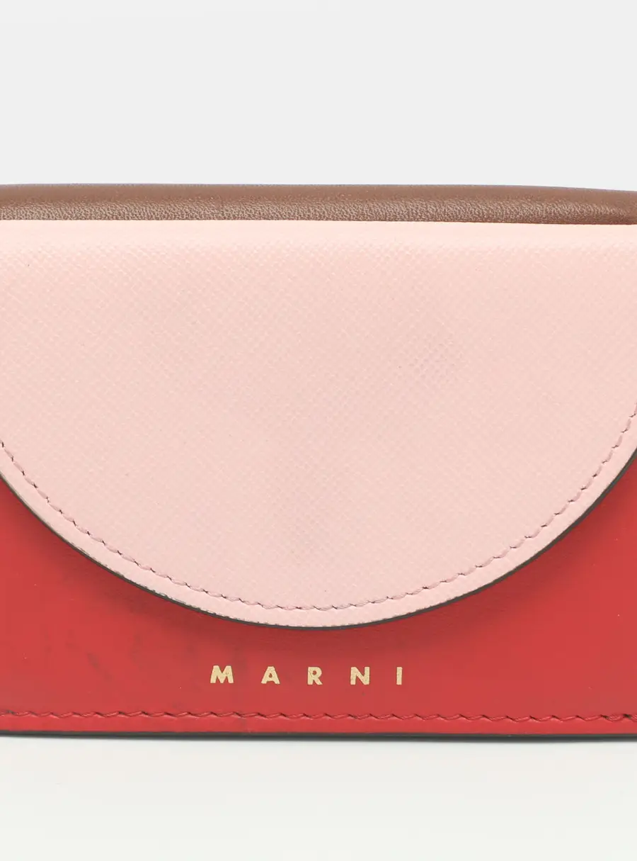 Marni Multicolor Leather Trifold Wallet