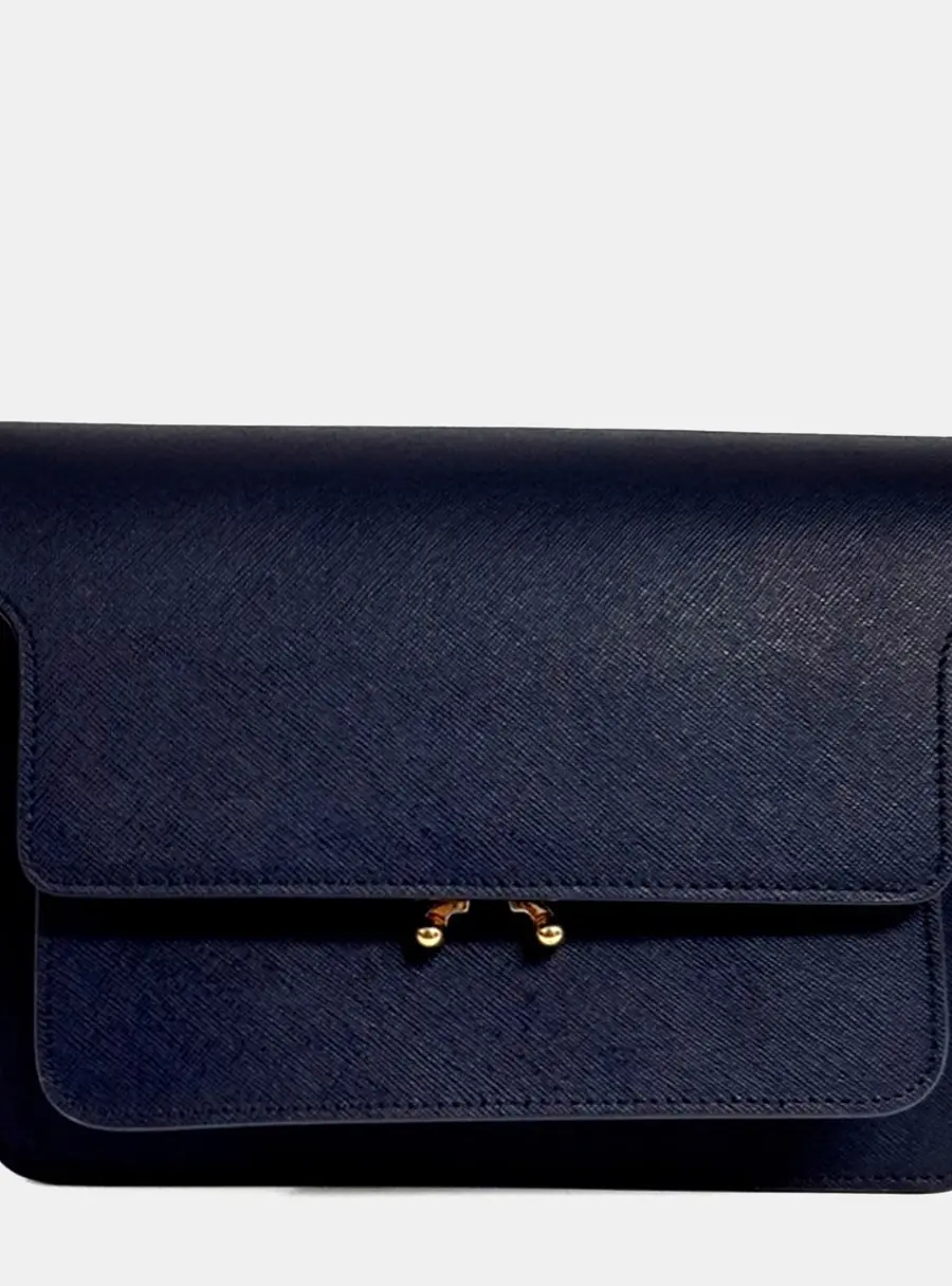 Marni Blue Leather Marni Trunk Bag