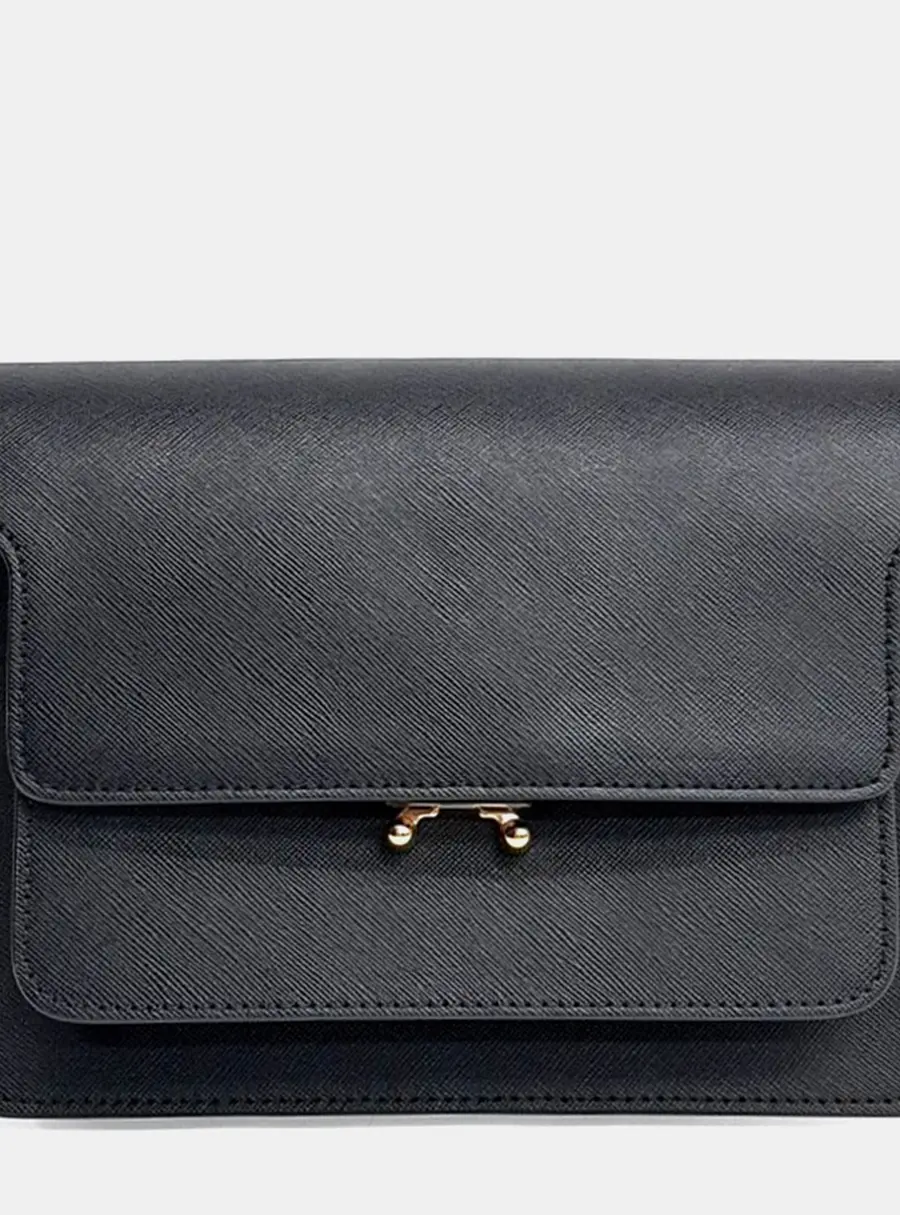 Marni Leather Black Trunk Bag