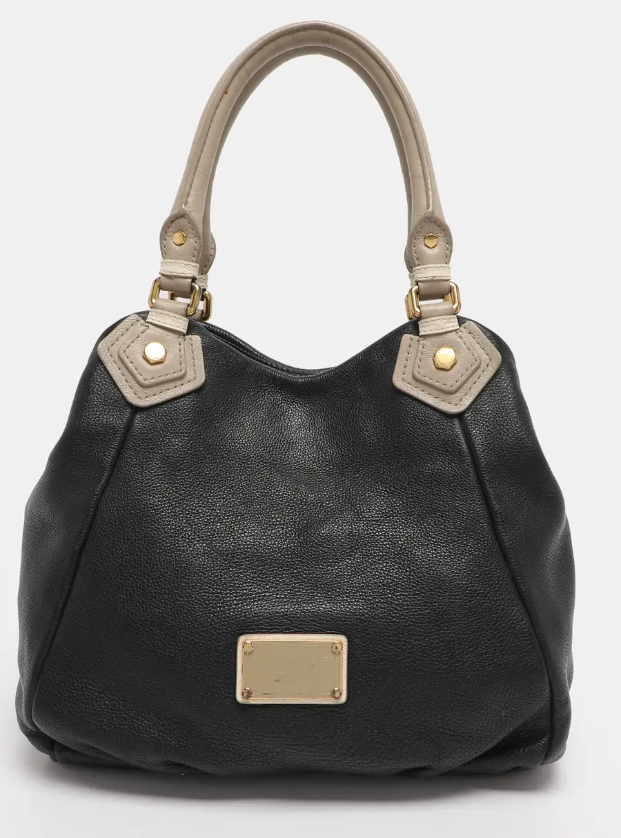 Marc by Marc Jacobs Classic Q Francesca Black Leather Tote Bag