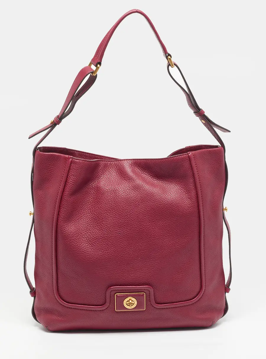 Marc by Marc Jacobs Revolution Maroon Leather Hobo