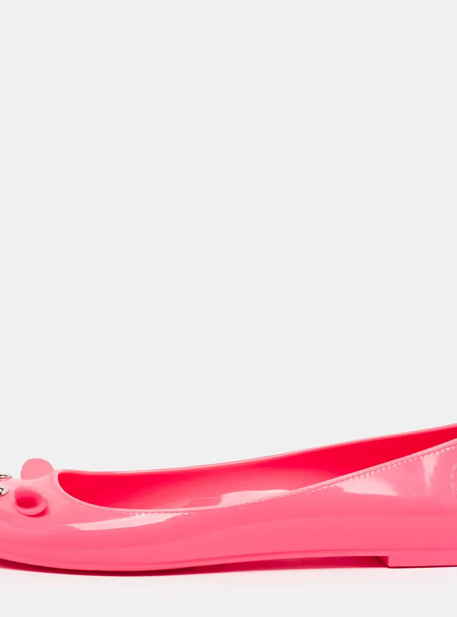 Marc by Marc Jacobs Mouse Size 38 Pink Rubber Ballet Flats