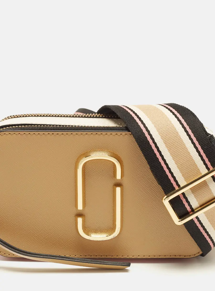 Marc Jacobs Snapshot Tricolor Saffiano Patent Leather Crossbody Bag