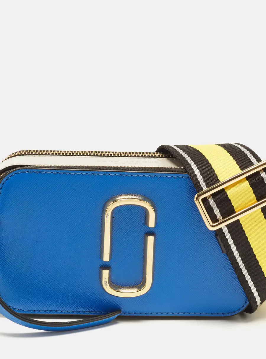 Marc Jacobs Snapshot Tricolor Saffiano Patent Leather Crossbody Bag